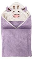 Children's Bath Towel GOLDBABY Baby Towel with Hood, Lavender 90×90cm - Dětská osuška