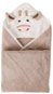 GOLDBABY Baby Towel with Hood, Brown 90×90cm - Children's Bath Towel