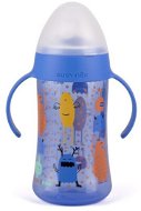 Suavinex druhá fľaštička s uškami Booo s nepretekajúcim cumlíkom 270 ml – modrá - Detská fľaša na pitie