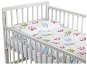New Baby 2-piece Bed Linen 90/120cm White with Owl - Crib Bedding