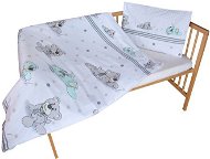 New Baby 2-dielna posteľná bielizeň 90/120 cm sivý medvedík - Detská posteľná bielizeň