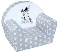 New Baby Dětské křeslo  Zebra šedé - Children's Chair