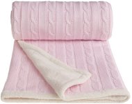 T-tomi Knitted Blanket WINTER Pink - Blanket