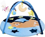 PlayTo Musical Play Mat with PlayTo Melodies Sleeping Blue Teddy Bear - Play Pad