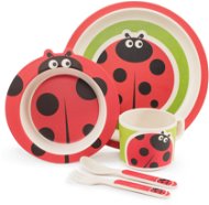 ZOPA Bamboo Dish Set - Ladybird - Children's Dining Set