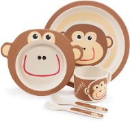 ZOPA Bamboo Dish Set - Monkey - Children's Dining Set