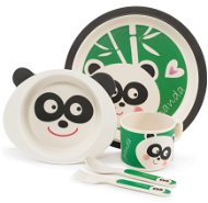 Zopa Bambusová súprava riadu – Panda - Detská jedálenská súprava