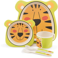 ZOPA Bamboo Dish Set - Tiger - Children's Dining Set