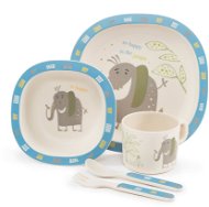 ZOPA Bamboo Dish Set - Elephant - Children's Dining Set