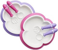 Babybjörn Plate and Cutlery 2pcs Pink/Purple - Children's Dining Set