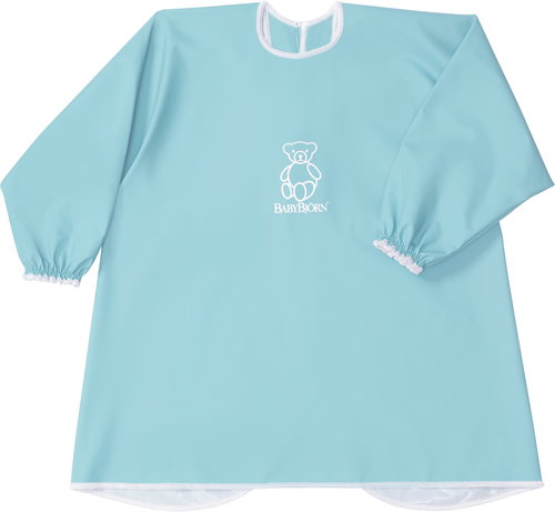 BabyBjörn Eat and Play Long Sleeve Bib Turquoise - Children's Apron - Main image
