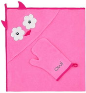 Koala Baby towel with a washcloth - pink - Children's Bath Towel