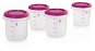 MINILAND with lid Pink 4 pcs - Food Container Set