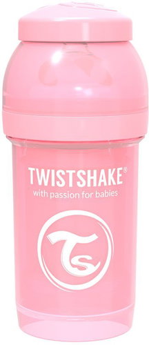 TWISTSHAKE Anti-Colic 180 ml (pacifier S) pink - Baby Bottle - Main image