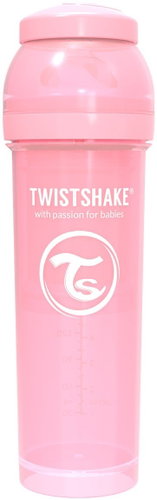 TWISTSHAKE Anti-Colic 330 ml (pacifier L) pink - Baby Bottle - Main image