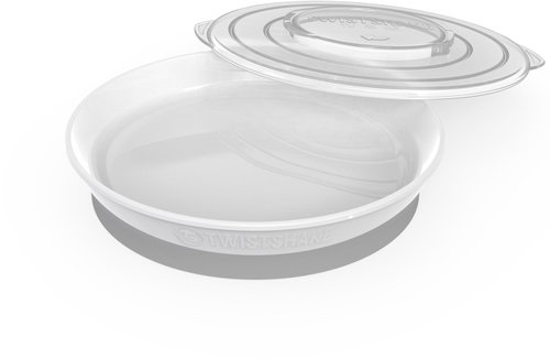 TWISTSHAKE Plate 6m+ White - Children's Plate - Main image