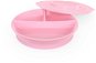 TWISTSHAKE Dělený talíř 6m+ Pastelově růžová - Dětský talíř