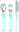 Steel Cutlery - Green