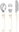 Steel utensil pastel beige
