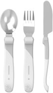 Children's Cutlery TWISTSHAKE Stainless Steel Cutlery - Grey - Dětský příbor