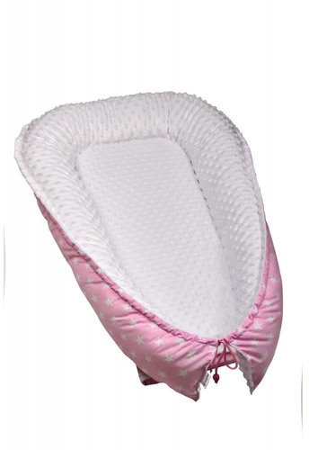 T-tomi Baby's nest MINKA, pink / stars - Baby Nest - Main image