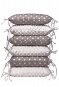 T-tomi Pillow Baby Bumper, Grey/Dots - Crib Bumper
