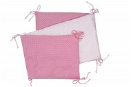 T-tomi Stacked mantinel, pink / little dots - Crib Bumper