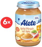 ALETE BIO Side Dish Apples with Peaches and Biscuits 6× 190g - Baby Food