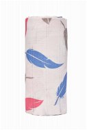 T-tomi BIO Great bamboo towel, feathers / feathers - Children's Bath Towel