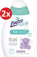 LINTEO BABY Body Milk with Organic Calendula 2×250ml - Children's Body Lotion