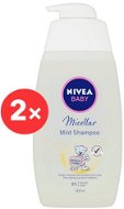 NIVEA Baby Micellar Shampoo 2× 500 ml - Gyerek sampon
