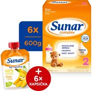 Sunar Complex 2, 6× 600 g + darček - Dojčenské mlieko