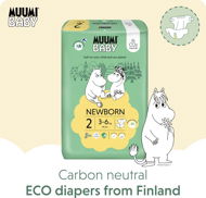 MUUMI BABY Newborn size 2, (58 pcs) - Eco-Friendly Nappies