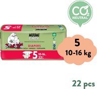 MUUMI BABY Maxi + 10-16kg, size 5, 22 pcs - Eco-Friendly Nappies