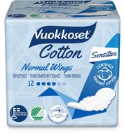 VUOKKOSET Cotton Normal Wings Thin 12 ks - Menštruačné vložky