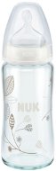 NUK FC+ fľaša sklo 240 ml – sivá - Dojčenská fľaša