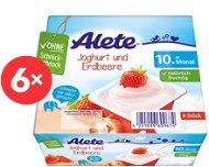 ALETE Jogurtový dezert jahodový 6× 400 g - Príkrm