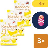 Kendamil Fine Baby Banana Porridge 3 × 125g - Milk Porridge