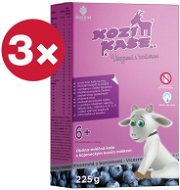 GOLDIM Kozí Multigrain with Blueberries 3 × 225g - Milk Porridge