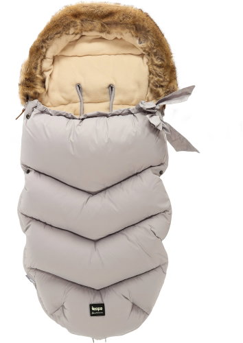 Zopa Winter Stroller Footmuff Fluffy - Grey - Stroller Footmuff - Main image