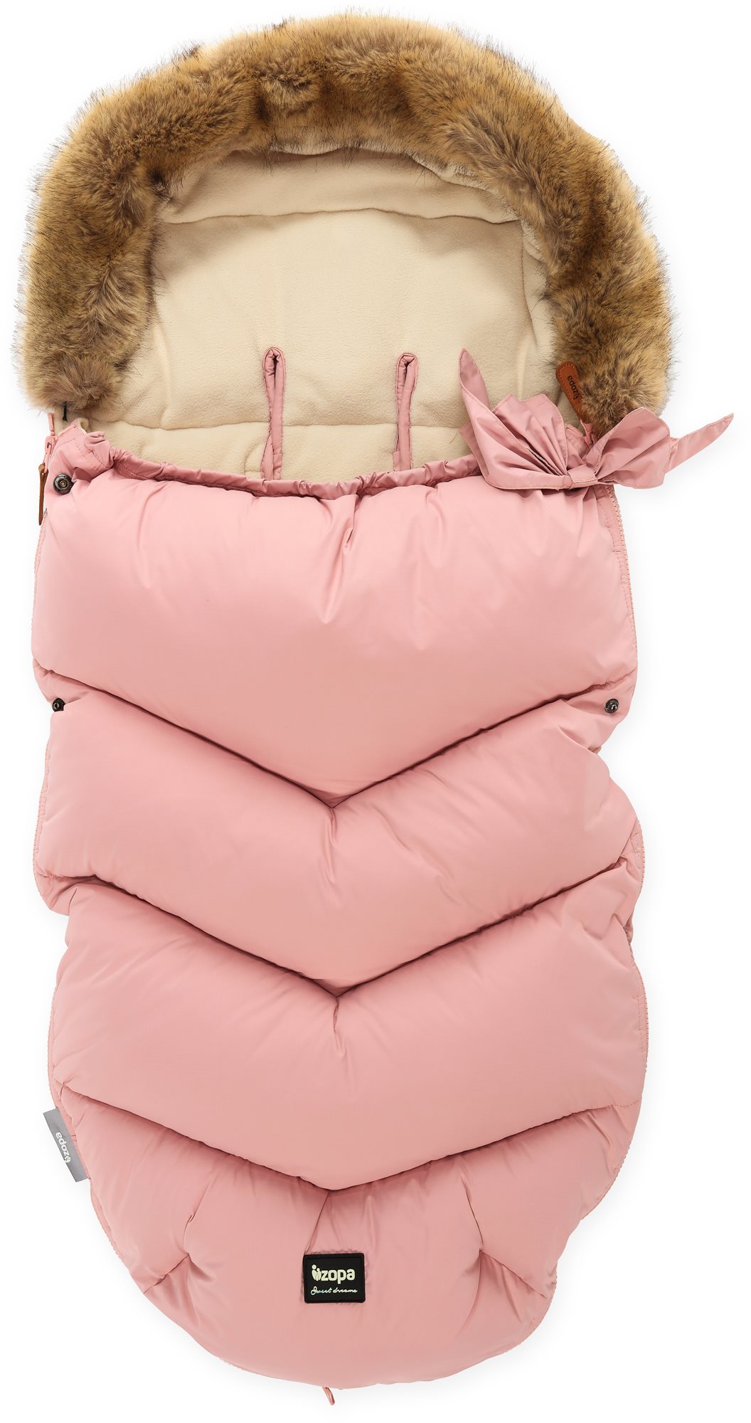 Pink fluffy pram best sale