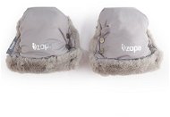 Zopa Fluffy Winter Gloves - Grey - Pushchair Gloves
