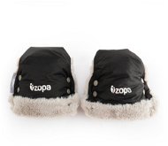 Zopa Fluffy Winter Gloves - Black - Stroller Hand Muff
