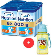 Nutrilon 3 Toddler Formula 12m+ 6× 800g + Skip hop Zoo Bottle with Straw - Baby Formula