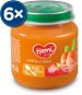 Hami First Spoon Snack Apple  with Carrot 6 × 125g - Baby Food