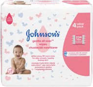 JOHNSON'S BABY Wipes Gentle All Over 224 ks - Detské vlhčené obrúsky