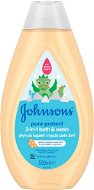 JOHNSON'S BABY Pure Protect koupel a mycí gel 2v1 500 ml - Dětská pěna do koupele