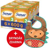 Sunar Complex 3, 6× 600 g + dárek - Dojčenské mlieko