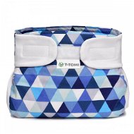 T-tomi Abduction Nappies, Blue Triangles (3-6kg) - Abduction Nappies