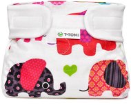 T-tomi  Abduction Nappies, Pink Elephants (5-9kg) - Abduction Nappies